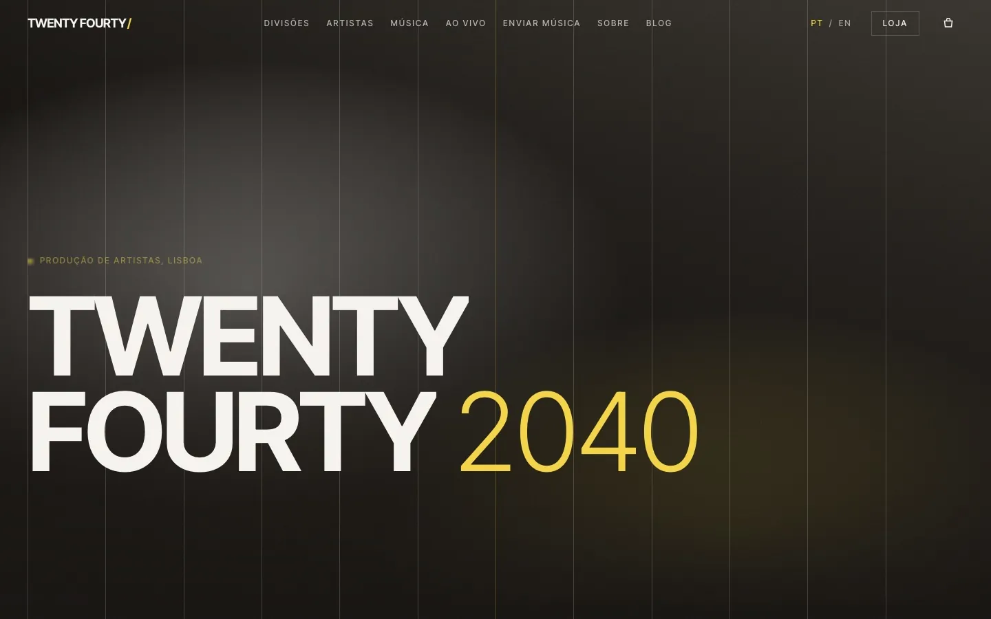 Site da Twenty Fourty
